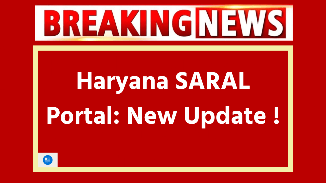 Haryana SARAL Portal Under process error