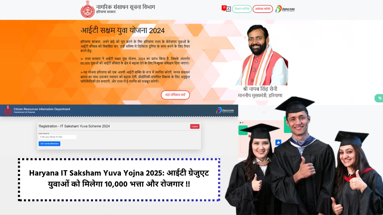 Haryana IT Saksham Yuva Yojna 2025 registration process